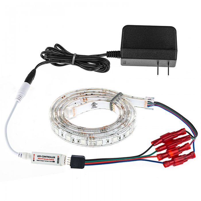 Mini RGB Controller with RF Remote - Dynamic Color-Changing Modes - 4 ...