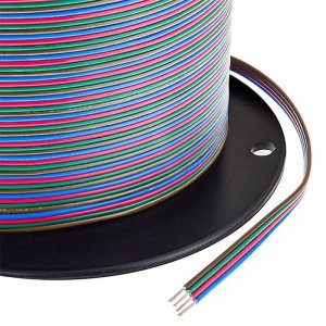 22 Gauge Wire - Four Conductor RGB Power Wire - Per Foot