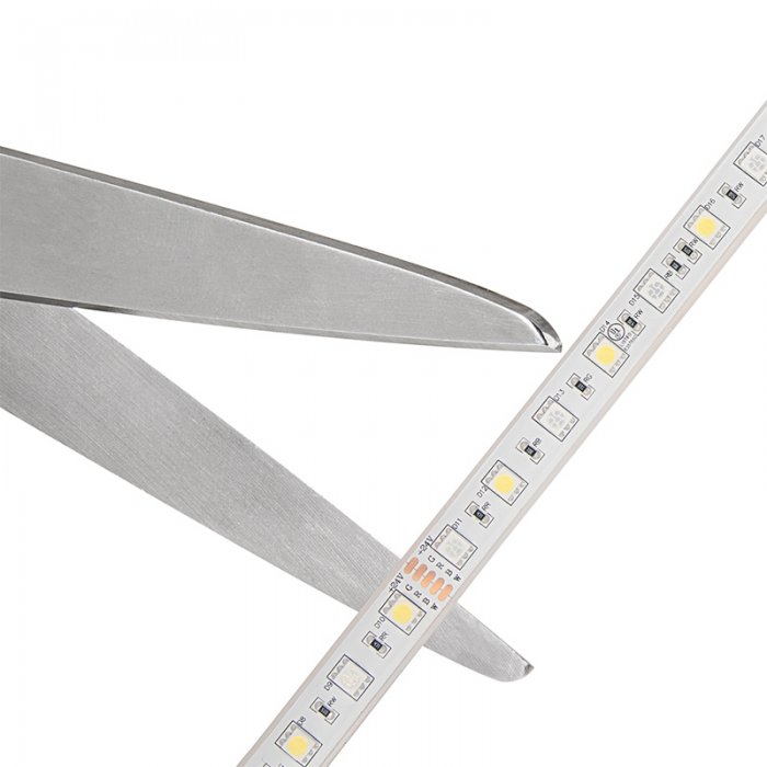 5m RGB+W LED Strip Light - Submersible LED Tape Light - 24V - IP68 ...