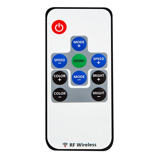 Mini RGB Controller with RF Remote - Dynamic Color-Changing Modes - 4 ...