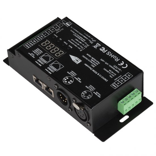 LED DMX 512 Decoder/RDM Controller - 8 Amp - 5 Channel - Digital ...