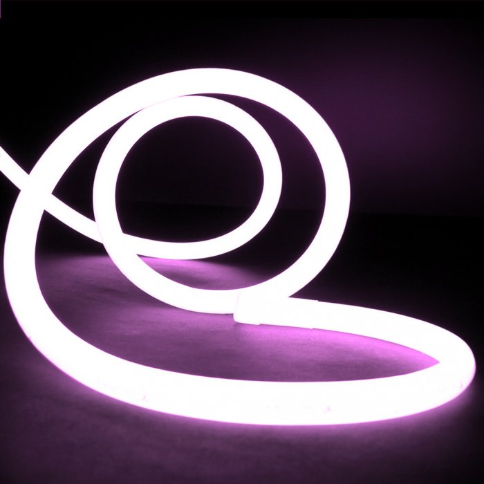 Neon Color Led Roo Essential LED Neon Rope Flex, 18mm, Circular, RGB Colour Changing - 5m ...